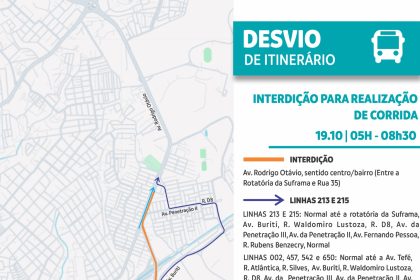 Prefeitura monta operação de trânsito durante corrida na avenida Rodrigo Otávio Jordão Ramos neste domingo