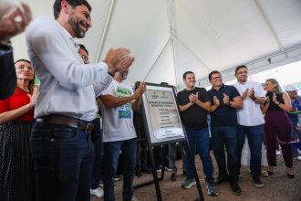 Renato Junior entrega primeira etapa da Estação de Tratamento de Esgoto Raiz