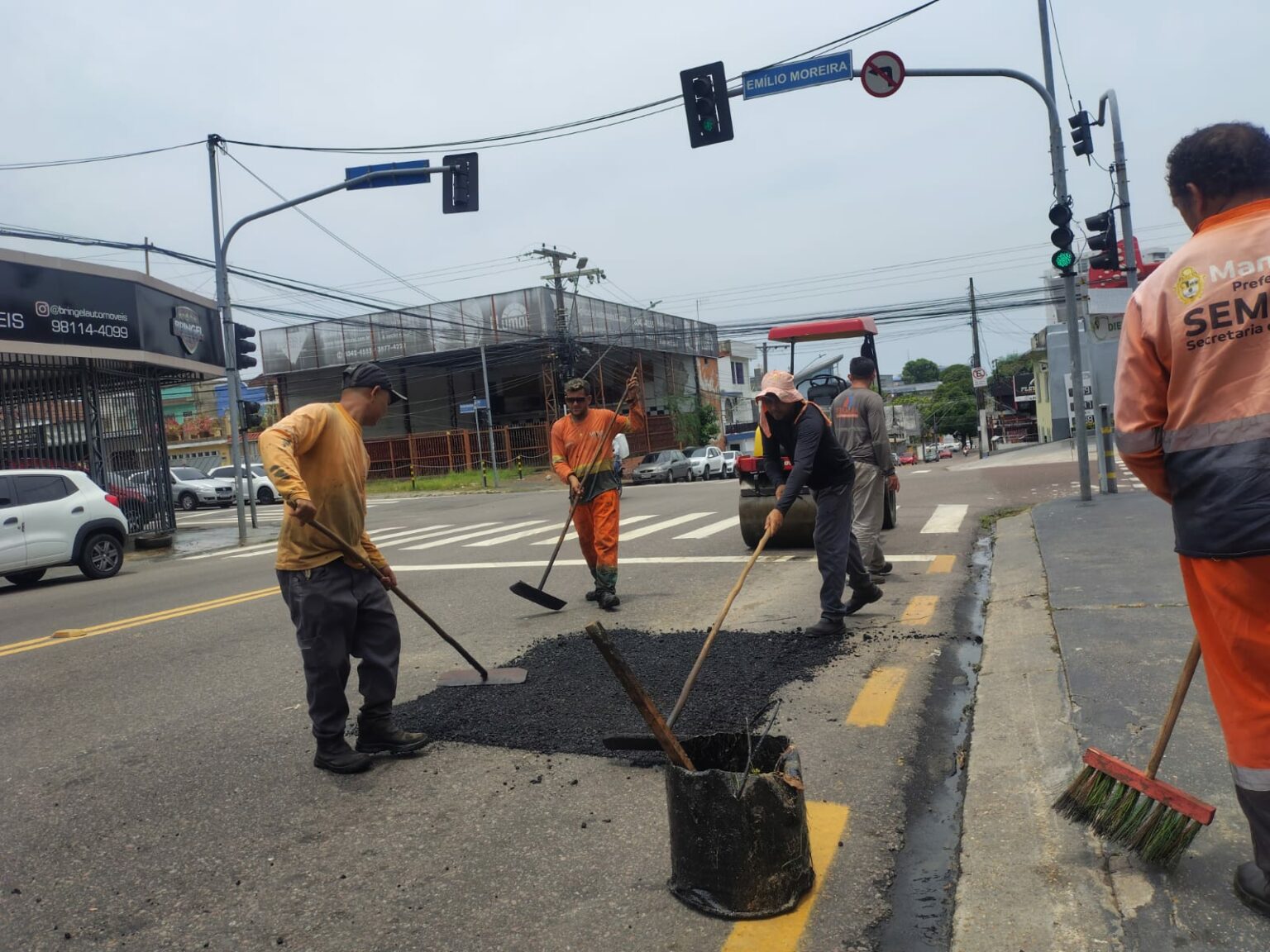Prefeitura de Manaus reforça infraestrutura da avenida Tefé