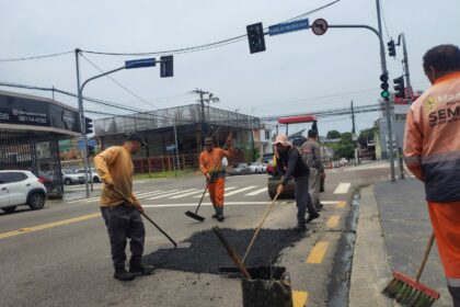 Prefeitura de Manaus reforça infraestrutura da avenida Tefé