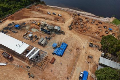 Projeto de Niemeyer vai ganhando forma no parque Encontro das Águas