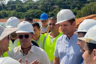 Carlos Pai Amado destaca avanço ambiental em visita às obras do novo aterro sanitário