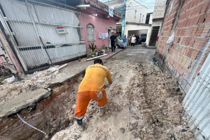 Prefeitura de Manaus reconstrói rede de drenagem no Japiim