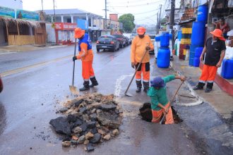 Prefeitura de Manaus revitaliza rede de drenagem