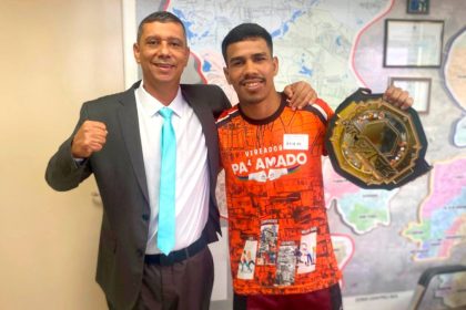 Carlos Pai Amado celebra conquista de atleta da zona Leste no Mr. Cage, em Manicoré – Câmara Municipal de Manaus