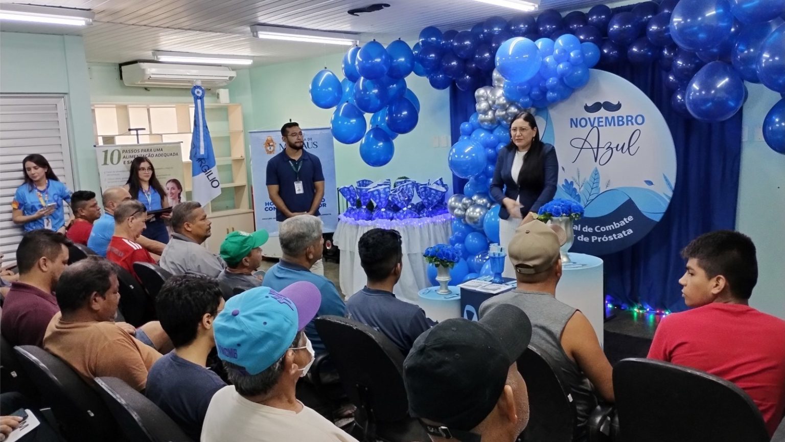 Ação de saúde na abertura do ‘Novembro Diabetes Azul’