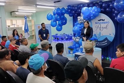 Ação de saúde na abertura do ‘Novembro Diabetes Azul’