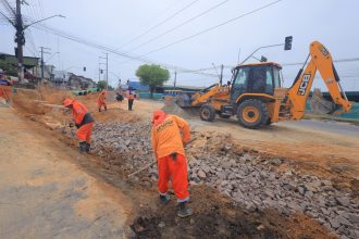 Obra da Prefeitura de Manaus avança na Autaz Mirim