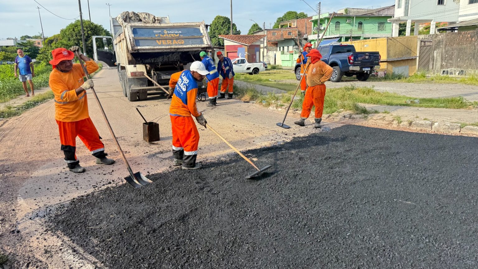 Bairro Raiz com serviços de asfalto do ‘Plano de Verão’