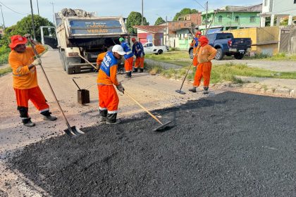 Bairro Raiz com serviços de asfalto do ‘Plano de Verão’
