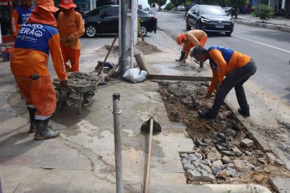 Infraestrutura na avenida Costa e Silva no bairro Raiz