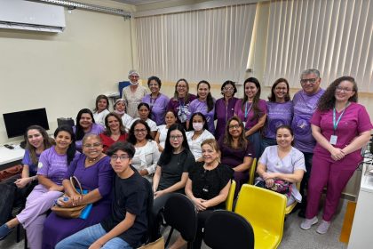 Evento alusivo ao ‘Novembro Roxo’ na maternidade Moura Tapajóz