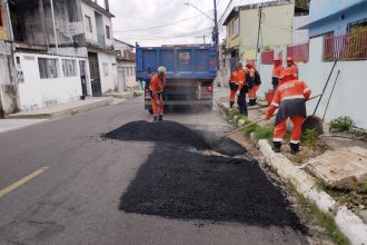 Prefeitura executa recuperação asfáltica de rua no bairro da União