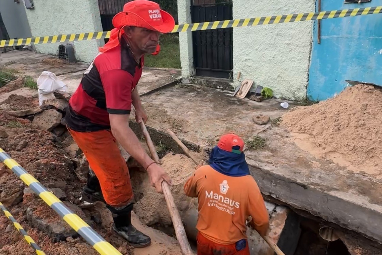Prefeitura recupera drenagem comprometida por tubulação irregular no São Francisco