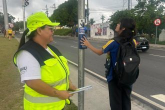 Prefeitura de Manaus reforça educação de pedestres e motoristas na avenida Camapuã