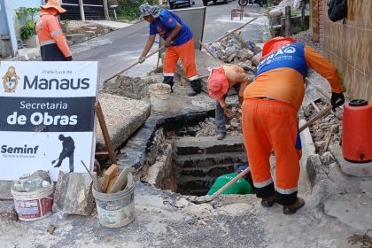 Rua no São José recebe modernização do sistema de drenagem