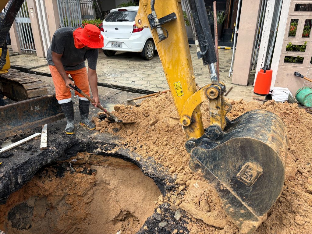 Nova intervenção na melhoria do sistema de rede drenagem em via do Vieiralves