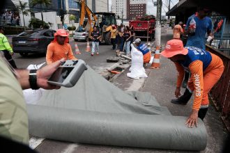 Prefeitura realiza intervenção emergencial na Djalma Batista