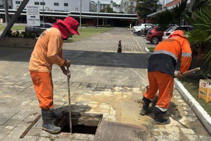 Prefeitura de Manaus realiza manutenção em galeria subterrânea