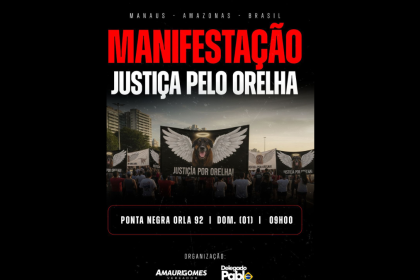 Caso do cachorro Orelha ganha manifestação no próximo domingo em Manaus