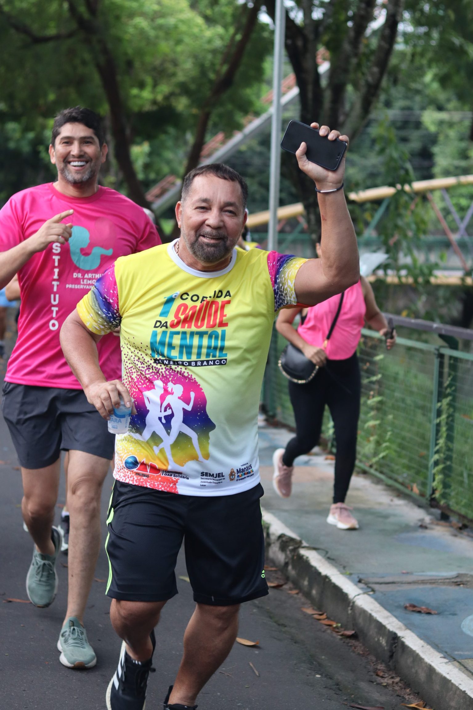 Gilmar Nascimento mobiliza 305 pessoas na 1ª Corrida da Saúde Mental em Manaus