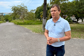 Roberto Sabino visita Japiim e solicita melhorias de infraestrutura
