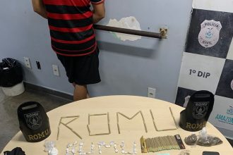 Romu realiza prisão por tráfico de drogas na feira Manaus Moderna