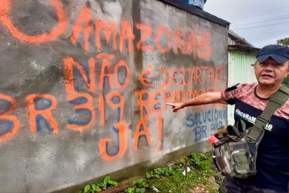 Comandante Dan realiza protesto na BR-319
