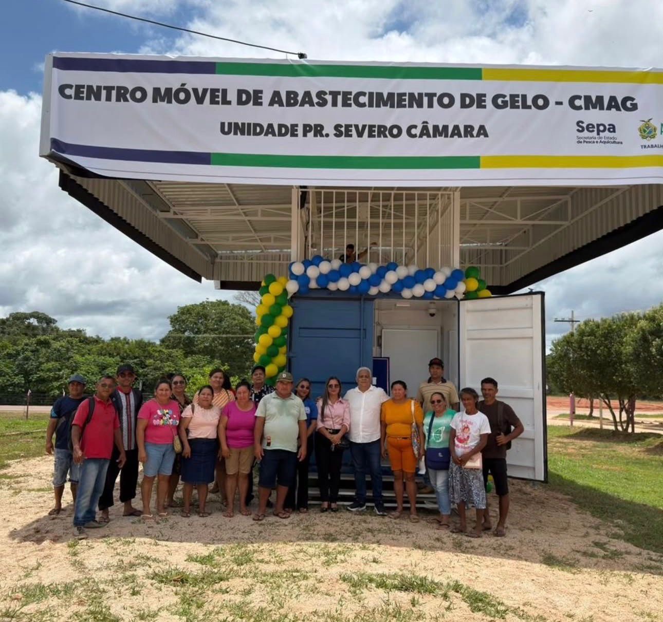 Defensor da pesca artesanal, Comandante Dan celebra inauguração de fábrica de gelo que atenderá pescadores e homenageia Pr. Severo Câmara