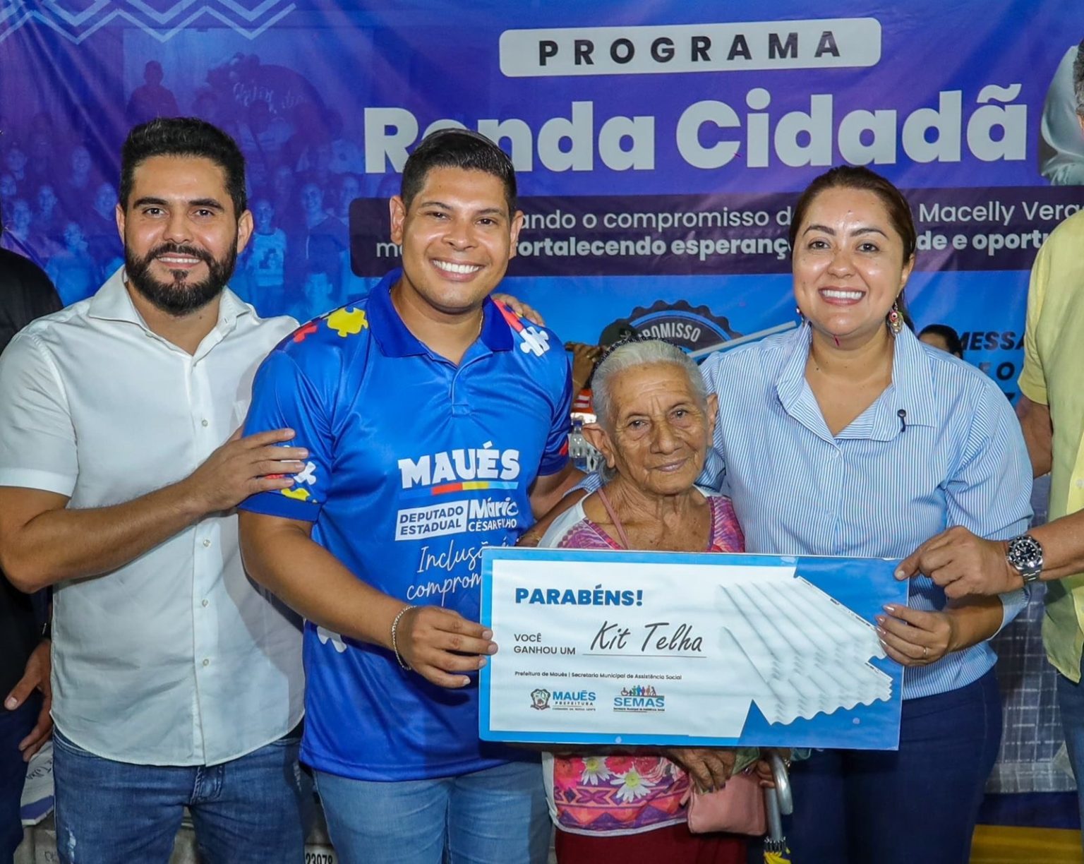 Deputado Mário César Filho anuncia R$ 1 milhão em emendas para programa de auxílio social a famílias em Maués