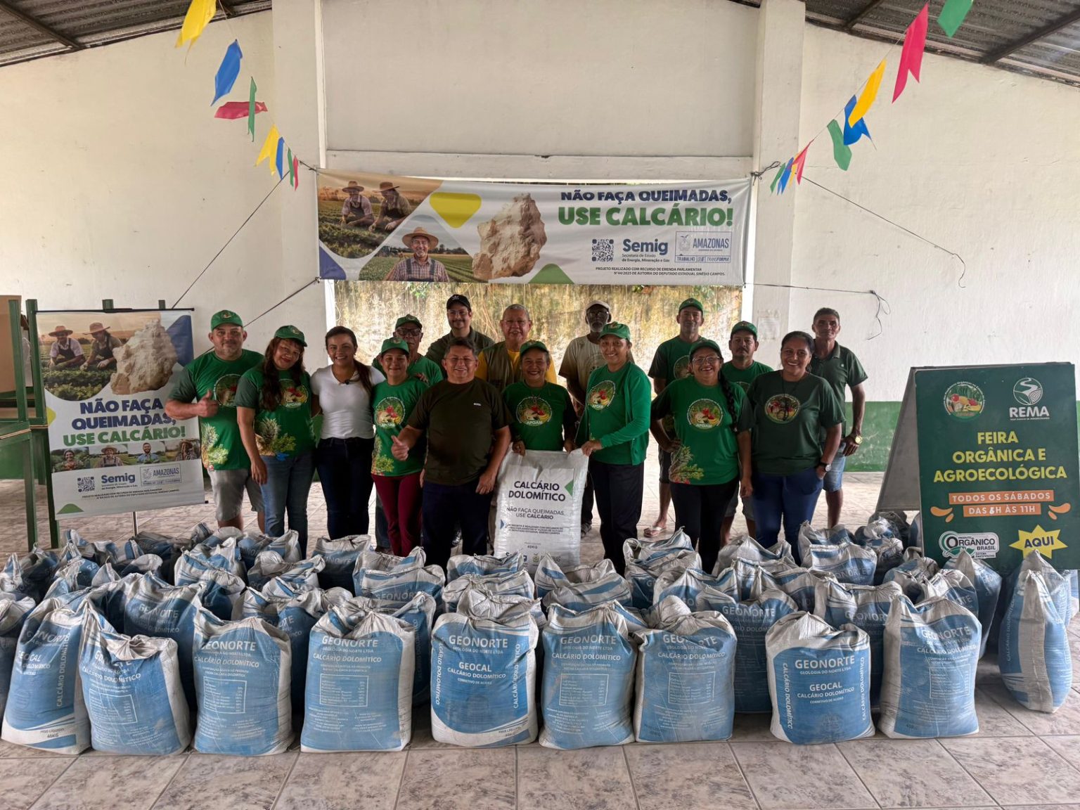 Emenda de Sinésio Campos viabiliza três toneladas de calcário para fortalecer a agricultura familiar e reduzir queimadas