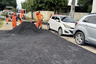 Força-tarefa da Prefeitura de Manaus recupera novas ruas no bairro Adrianópolis