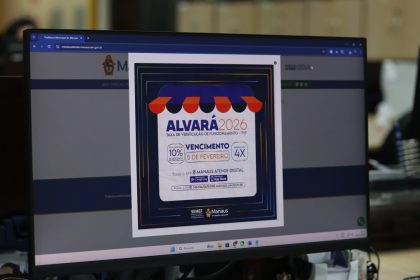 Cota única do Alvará 2026 vence nesta quinta-feira