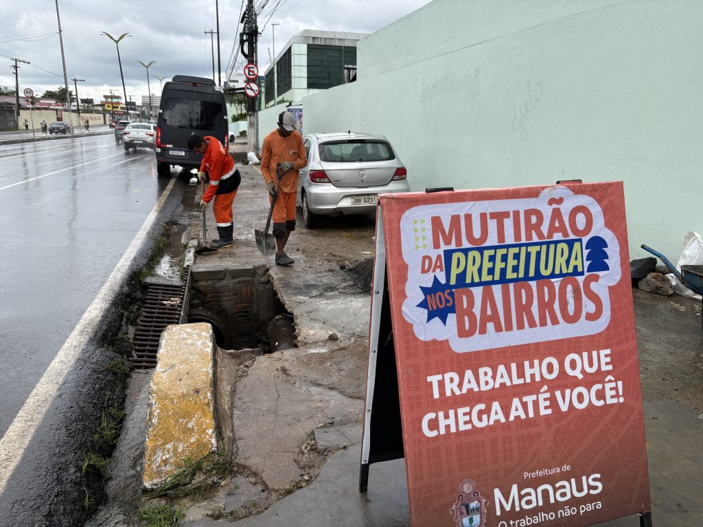 Prefeitura de Manaus corrige tubulação prejudicada