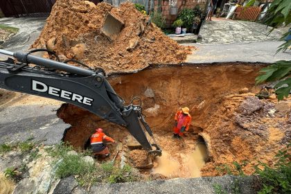 Prefeitura de Manaus recupera drenagem e devolve segurança viária a moradores do conjunto Águas Claras