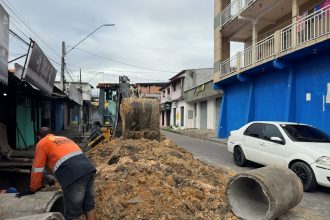 Prefeitura de Manaus recupera rede de drenagem no Novo Aleixo