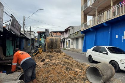 Prefeitura de Manaus recupera rede de drenagem no Novo Aleixo