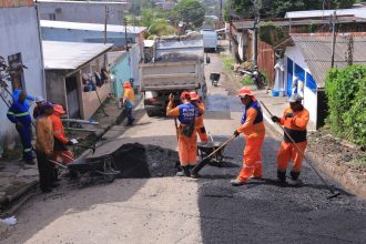 PMM reforça manutenção asfáltica na comunidade Nossa Senhora de Fátima 2
