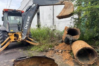 Prefeitura reforça drenagem profunda no bairro Novo Aleixo