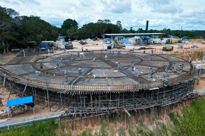 Prefeitura avança com estabilização do talude e concretagem da oca no parque Encontro das Águas Rosa Almeida