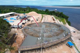 Visita técnica nas obras do parque Encontro das Águas