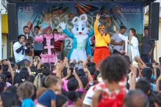 PMM realiza chegada do Coelhinho da Páscoa no Cidade de Deus