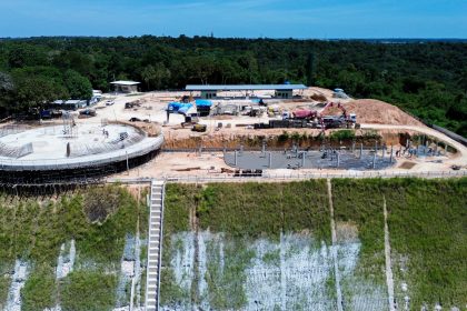 Prefeitura amplia frentes de trabalho de concretagem e no restaurante do parque Encontro das Águas