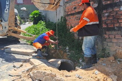 Serviços de drenagem superficial e profunda na Cidade do Leste