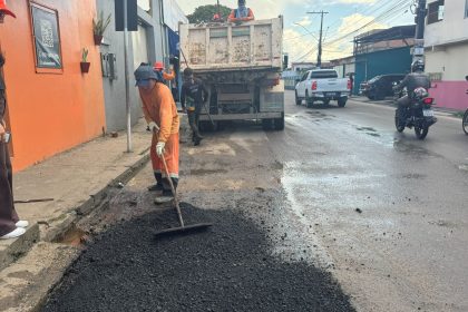 Prefeitura de Manaus avança com recuperação asfáltica