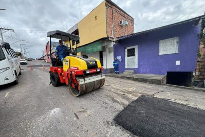 Prefeitura de Manaus intensifica recuperação asfáltica na avenida Japurá