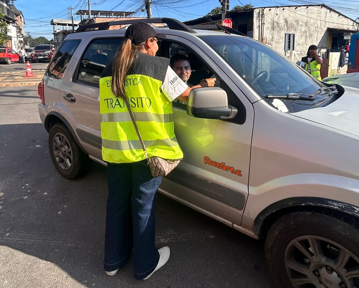 Prefeitura promove ação educativa de trânsito em escola da zona Sul