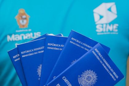 Sine Manaus oferta 582 vagas de emprego e atendimento presencial para validação da CTPS nesta segunda–feira