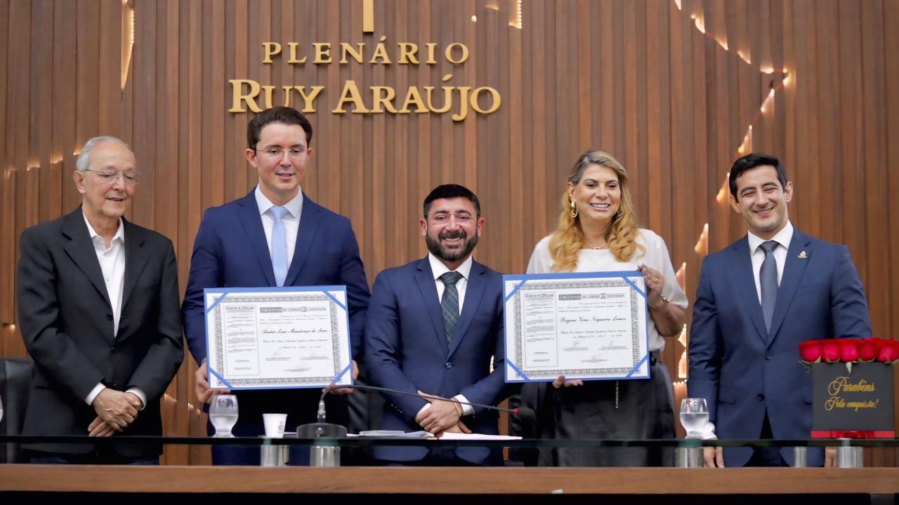 Aleam reconhece a atuação de André Sena e Regina Lemos no setor energético e concede Título de Cidadão do Amazonas