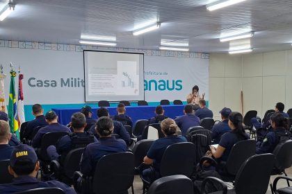 Saúde emocional da Guarda Municipal de Manaus é tema de formação realizada pela Prefeitura nos dias 27 e 28/4
